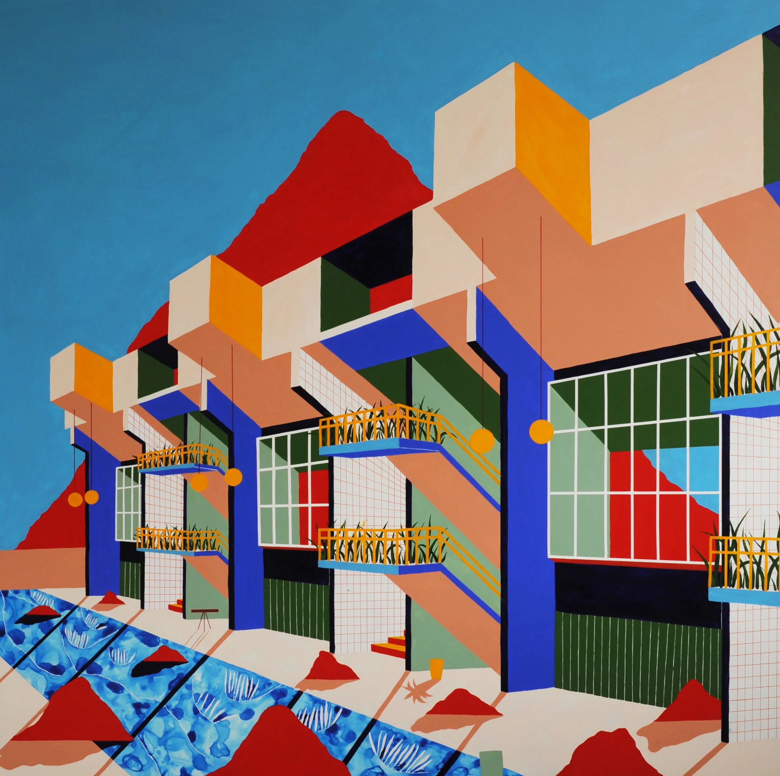 Brunel in Colour, 2022
Acrylic and watercolour on board 100cm x 100cm AVAILABLE