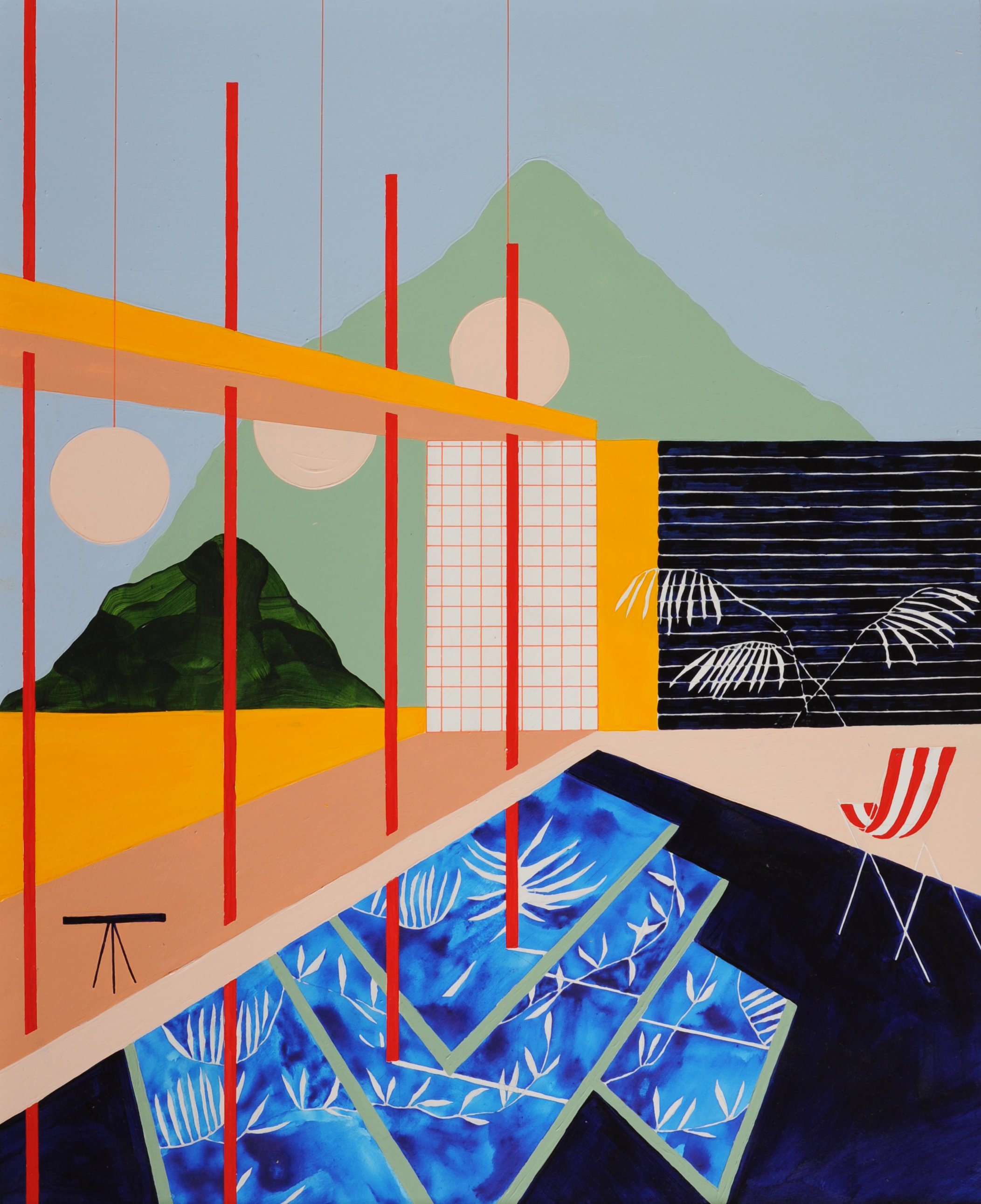 Flemming I, 2022
Acrylic and watercolour on board 50cm x 60cm SOLD