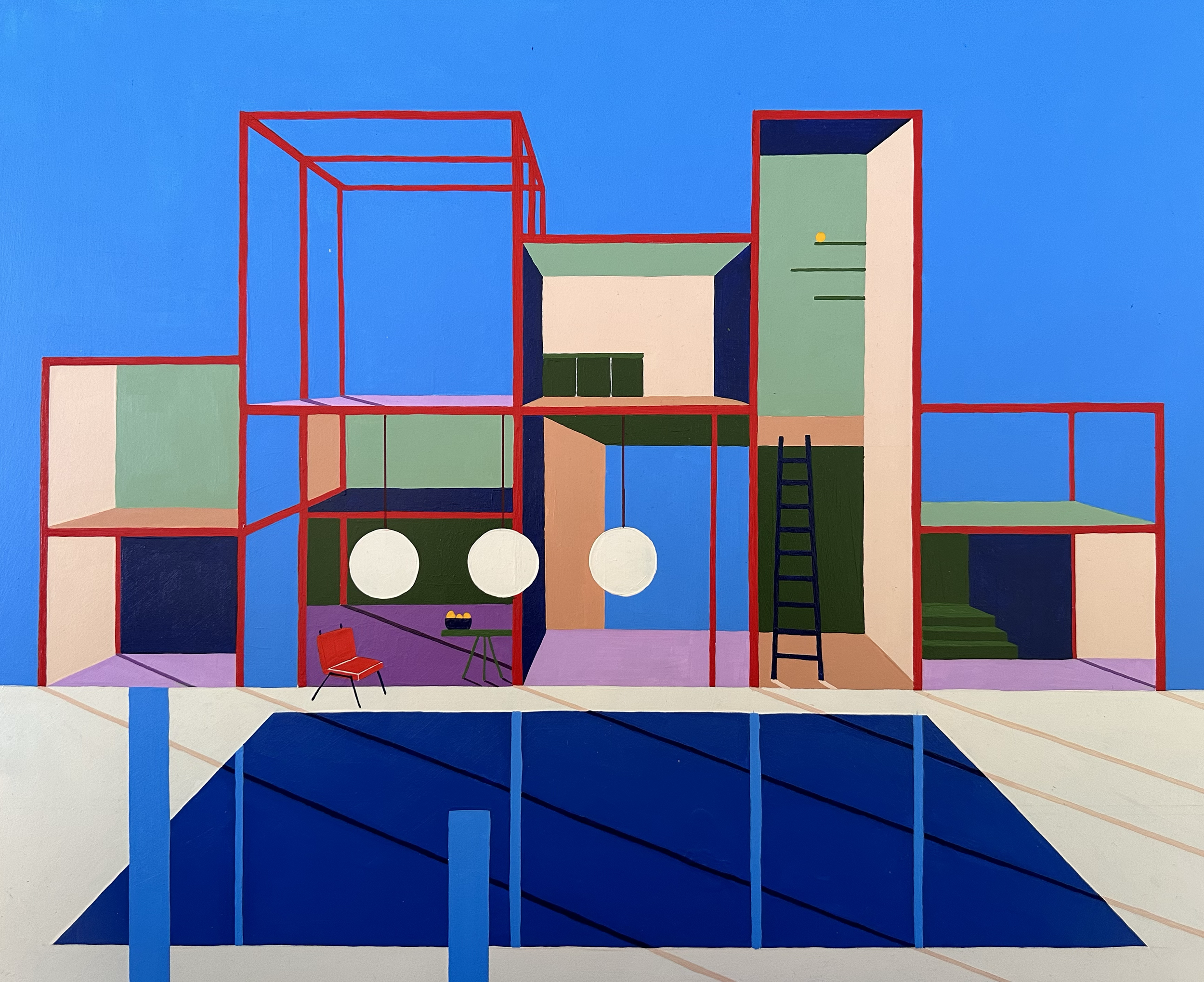 235 Days, 2024
Acrylic on board 60cm x 50cm AVAILABLE