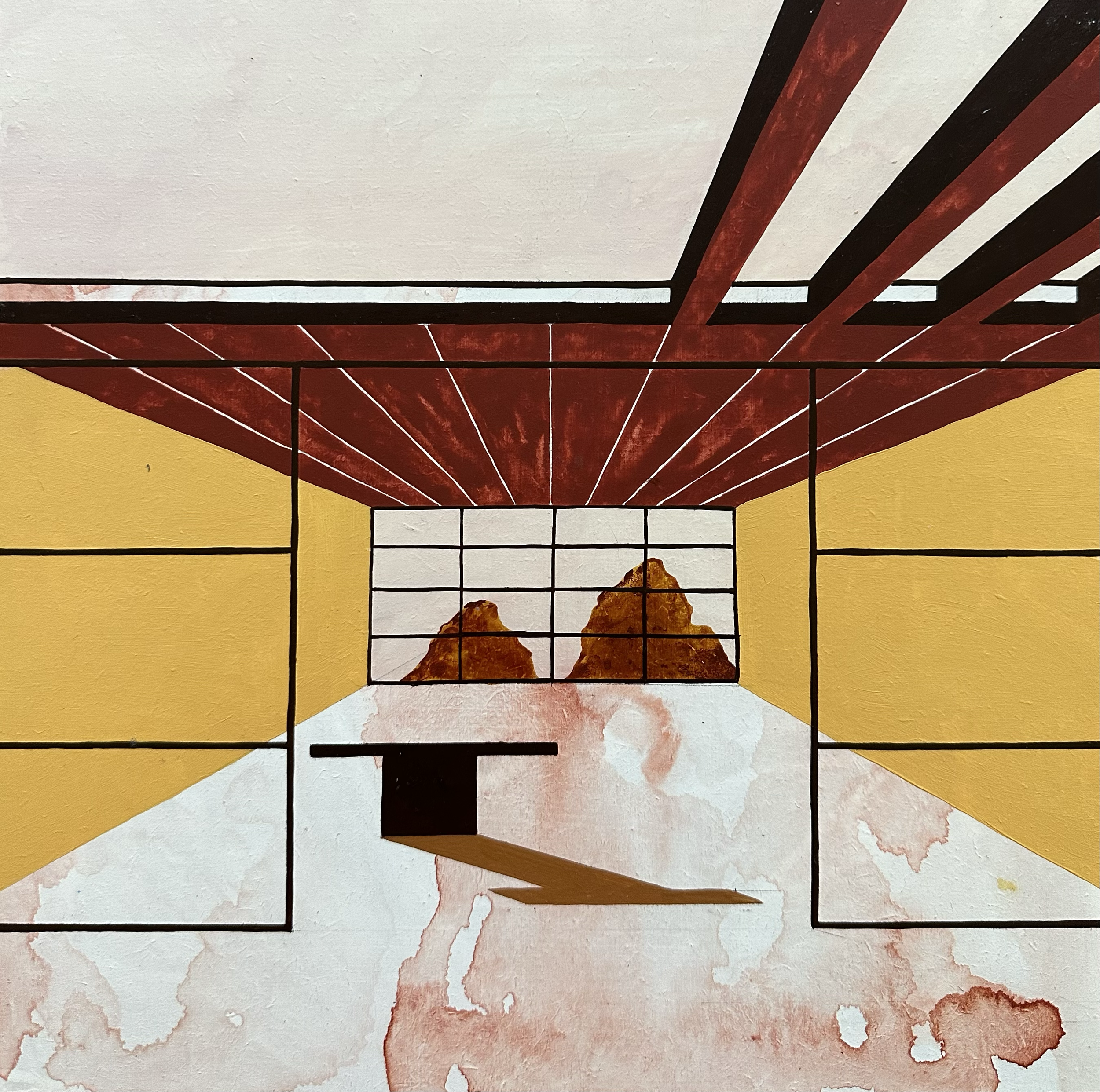 Hungry Guests, 2023
Acrylic and watercolour on board 30cm x 30cm AVAILABLE