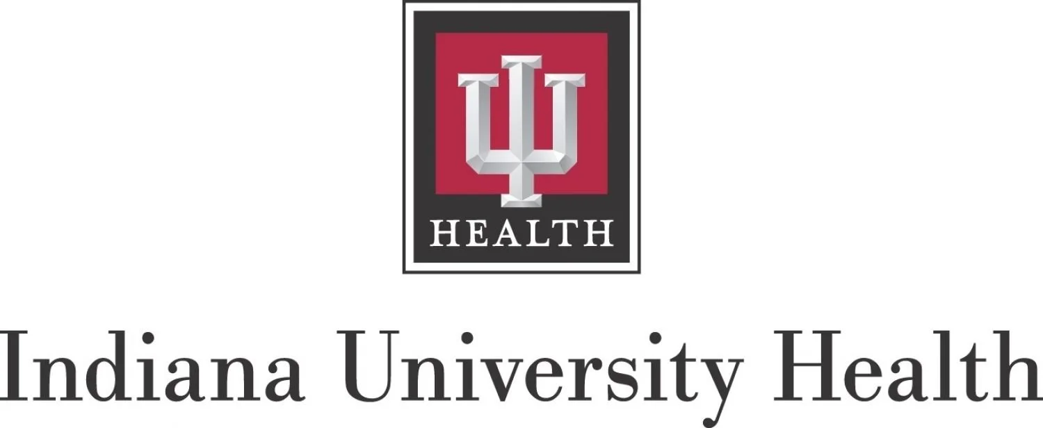 Indiana University Health logo above the text 'Indiana University Health'.