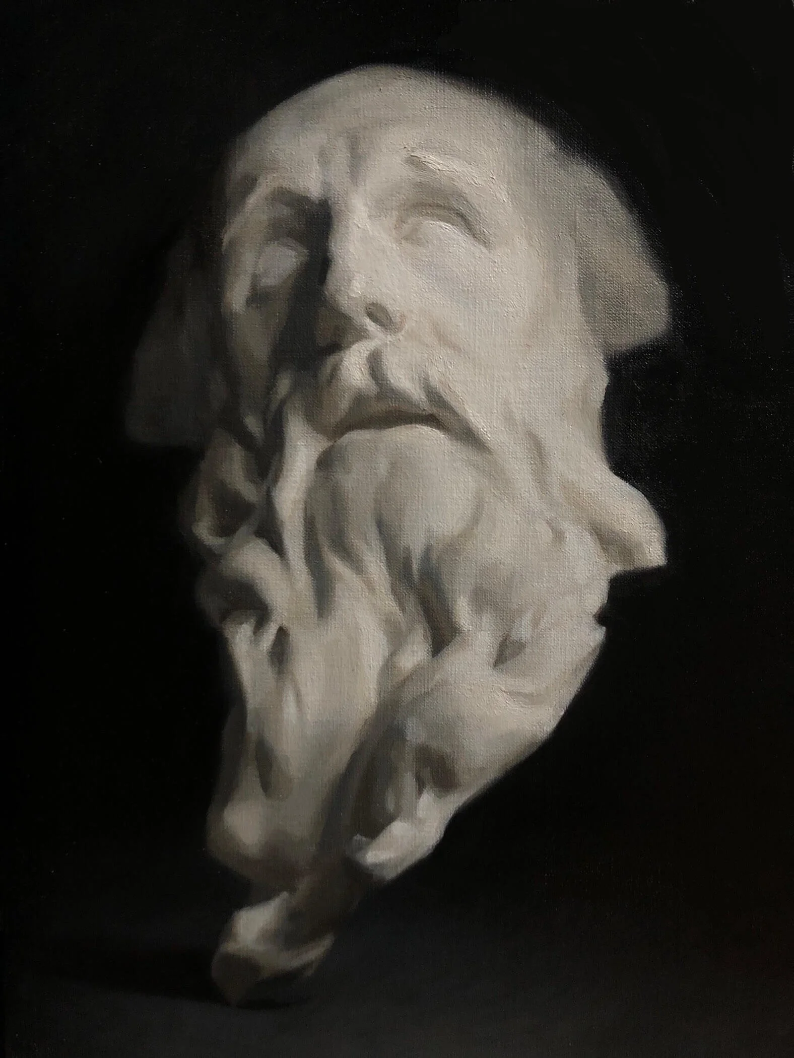 Academic cast painting of St Andrew 
