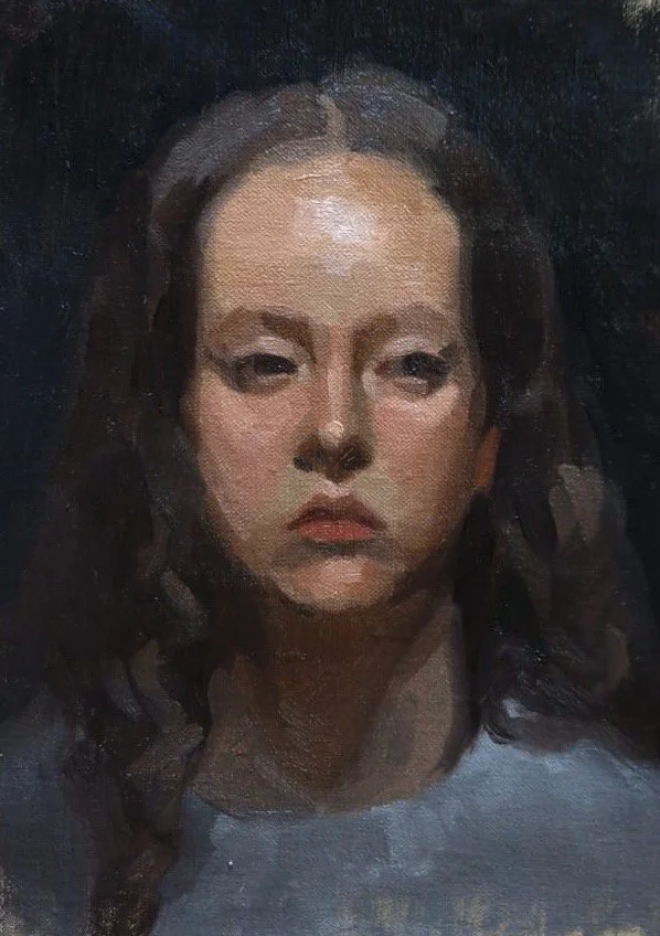 Esther, oil in canvas, 30x25cm, 2024