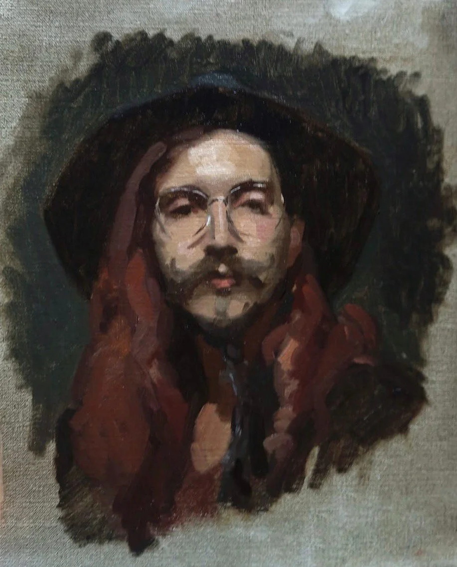 Lupo, oil in canvas, 30x25cm, 2024