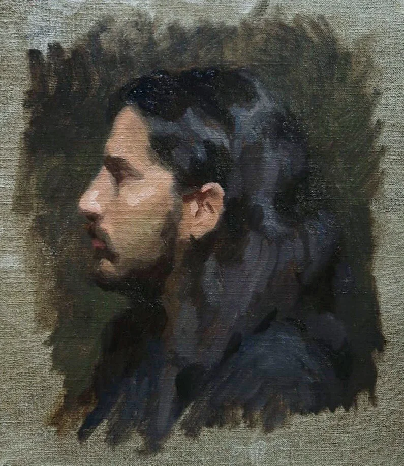 Sergio, oil in canvas, 30x25cm, 2024