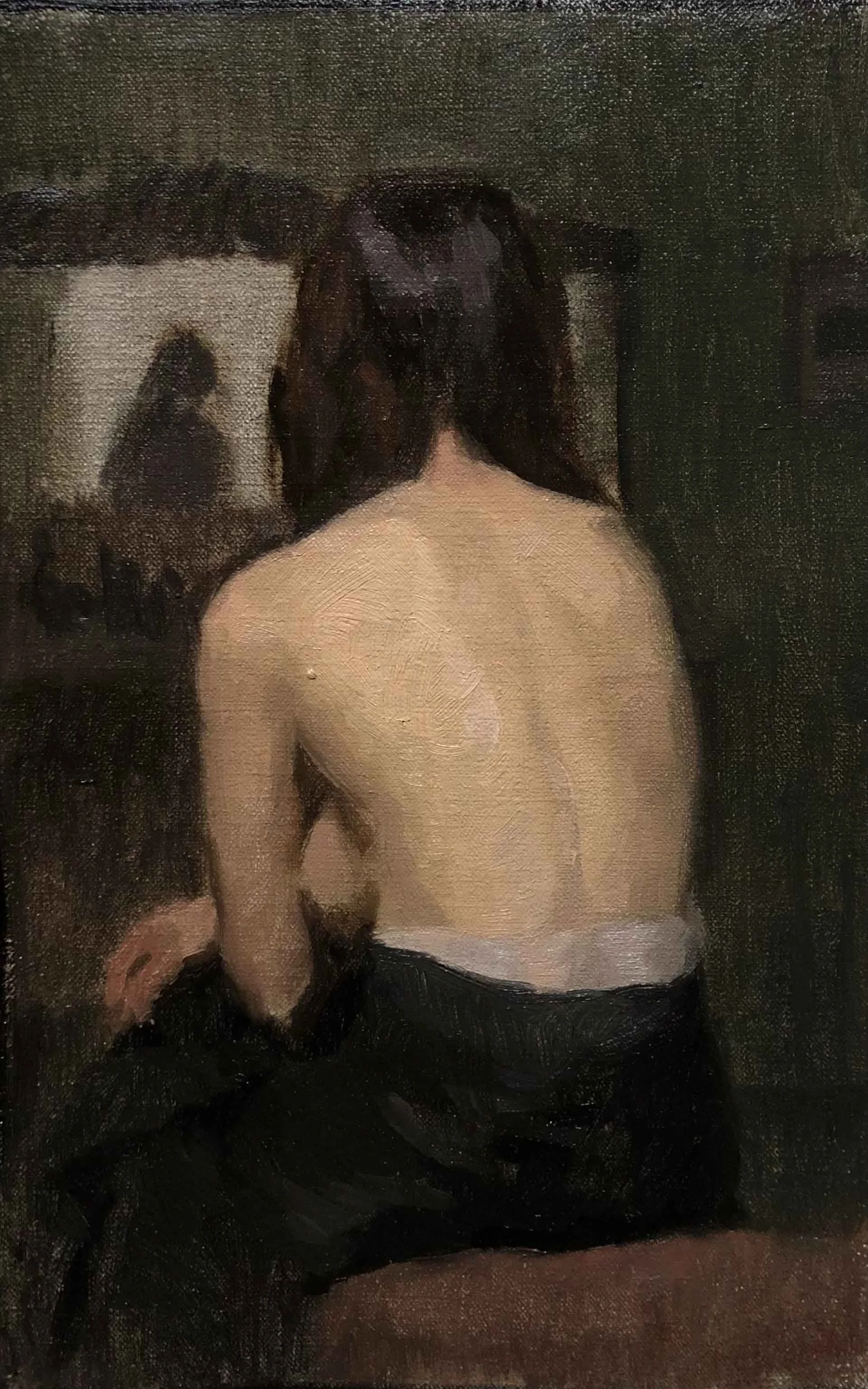 Study for ‘Reverie’, 30x20cm, oil on canvas, 2025