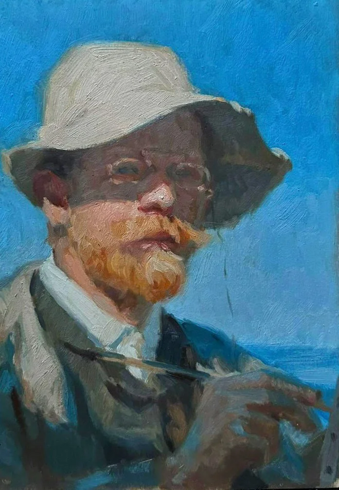 Mastercopy after Kroyer made in preparation for “Return to the sea”, oil on panel, 25x35cm, 2024