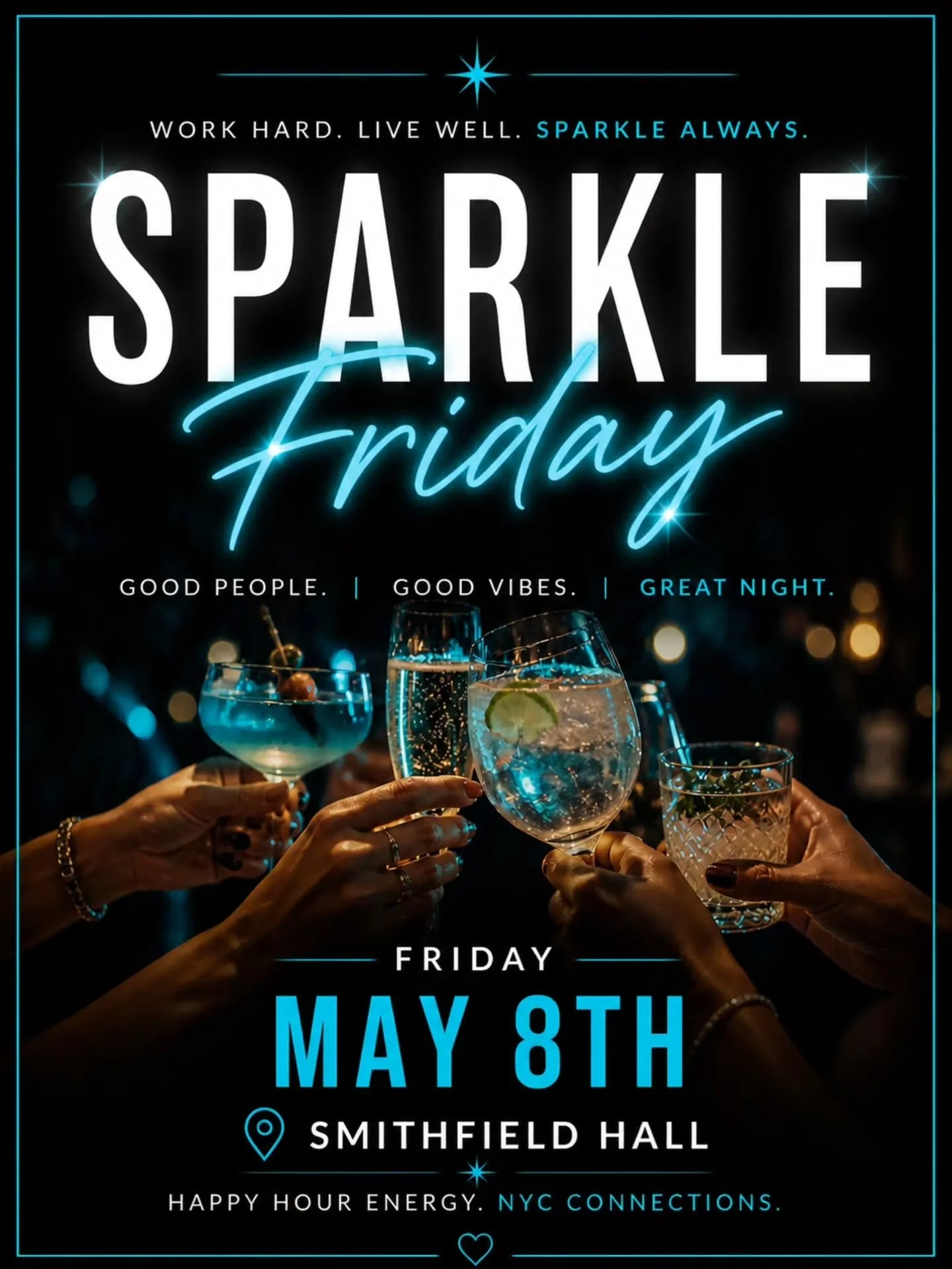 Come Off the Workweek and Let's Get the Weekend Started! Bringing together like Minded People for Fun and Good Vibes in NYC
Join us, This Friday
See Link In Bio to Register!

#tgif #weekendvibes #sparklefriday