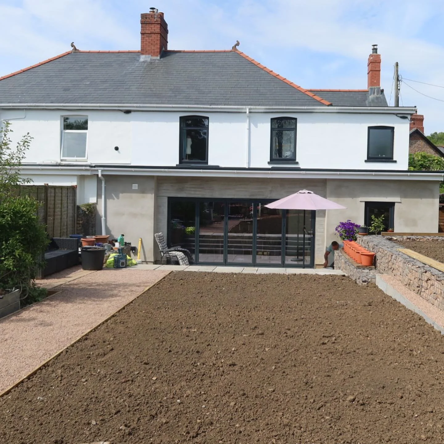 Our customers wanted an extension with a new kitchen that opened onto a beautiful garden Reno. That&rsquo;s what they got! 

Here are some during images of this home just outside #Cardiff. At Melyn we pride ourselves with the details 👌🏼 

If you&rs