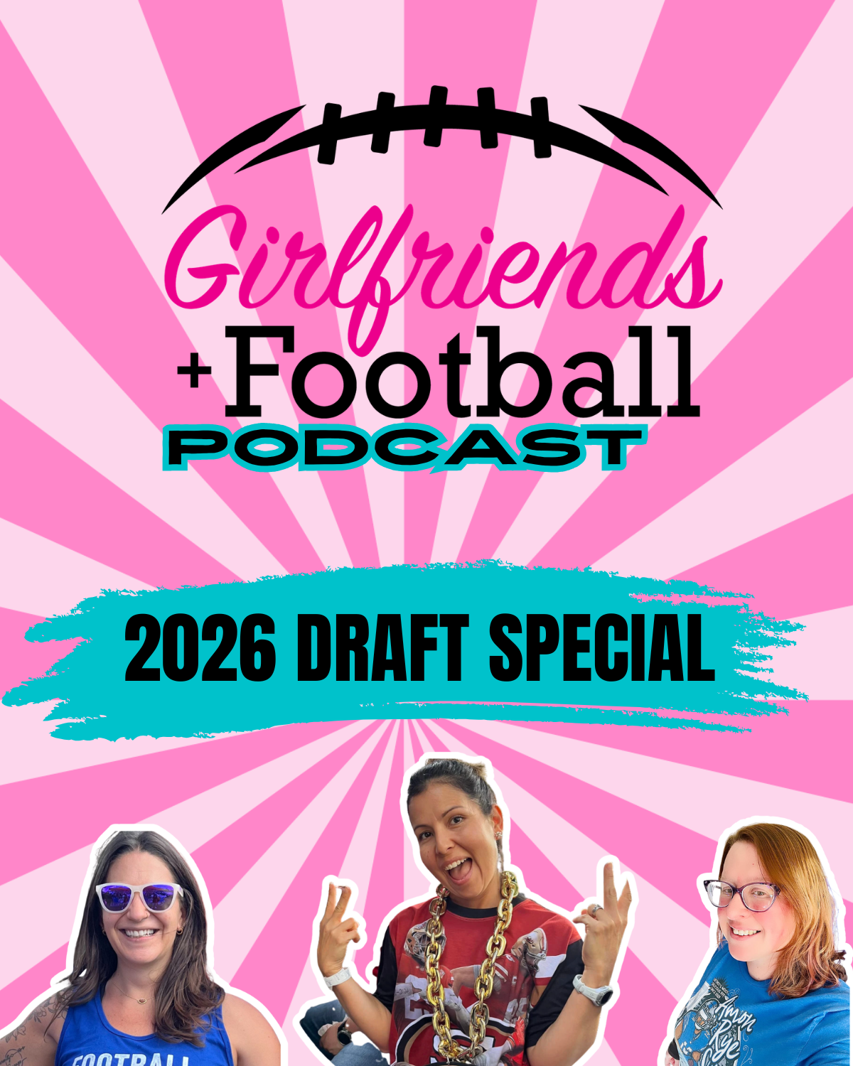       
  
    The 2026 NFL Draft has come and gone, and the girlfriends have a lot to say. Dezi, Beth, and Laura gathered for their annual Draft Special — and if you know us, you know it's never just about the picks. It's the fashion. The drama. The 