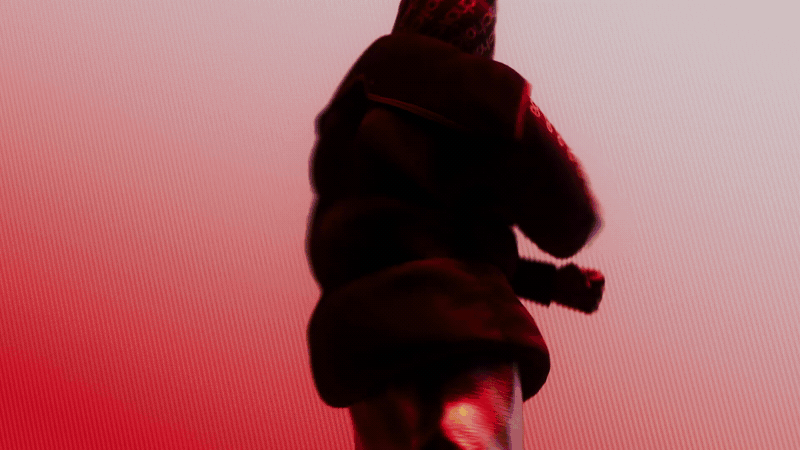 Echoic dancer silhouette on orange gradient, Echoic Soundgasm launch film by DissEmbargo
