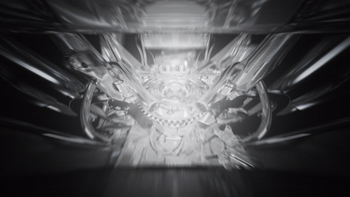 Exploding light burst in black and white, Formula 1 2026 opening titles, 3D production by DissEmbargo