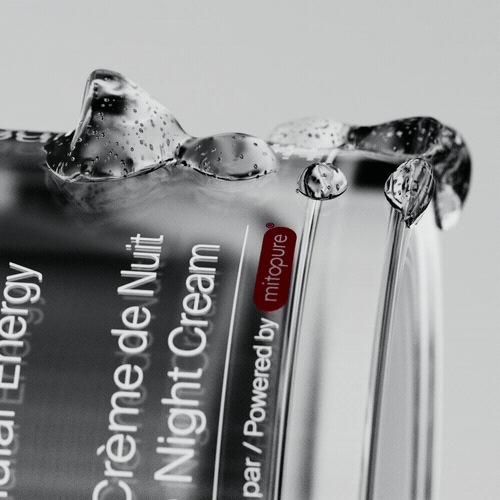 Timeline Crème de Nuit through glass, Timeline Cure CGI animation by DissEmbargo for Timeline Nutrition
