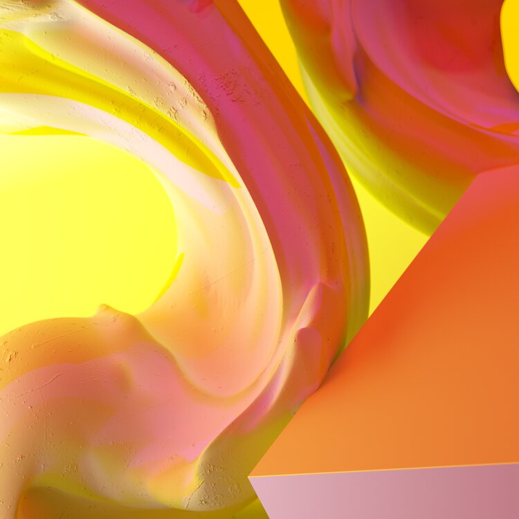 DAIZE Mango Mercy coloured swirl world, DAIZE key art and brand mood film for HIGH12 by DissEmbargo
