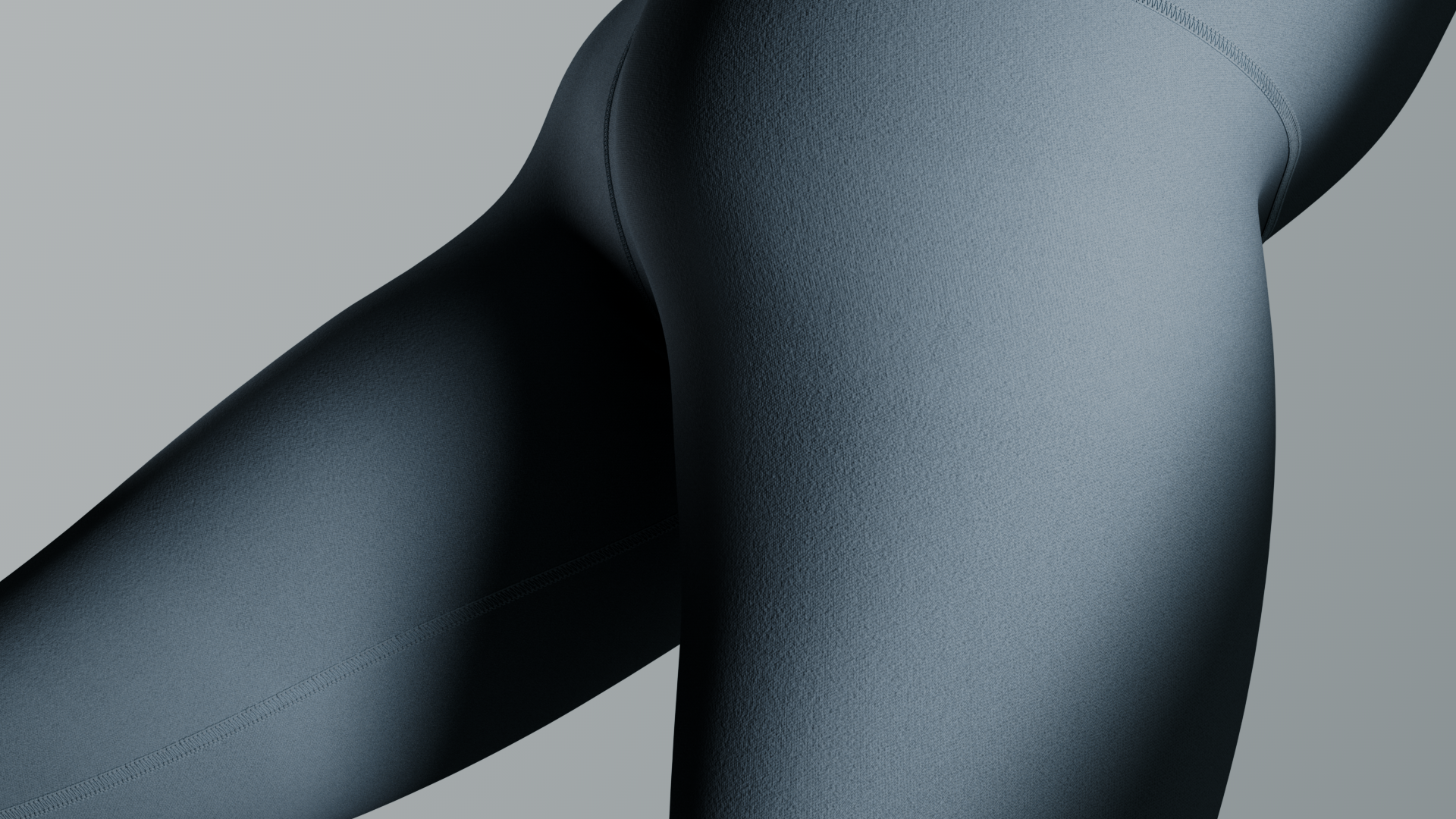 Teal Spanx leggings in motion, Spanx CGI product film by DissEmbargo with The New Company