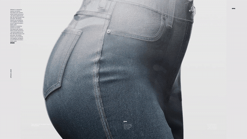 Spanx jeans turning to show fit, Spanx CGI product film by DissEmbargo with The New Company