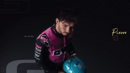 Pierre Gasly holding a helmet with Gasly name graphic, Formula 1 2026 opening titles, 3D production by DissEmbargo