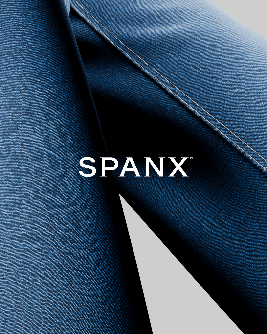 Spanx denim with Spanx logo, Spanx CGI product film by DissEmbargo with The New Company