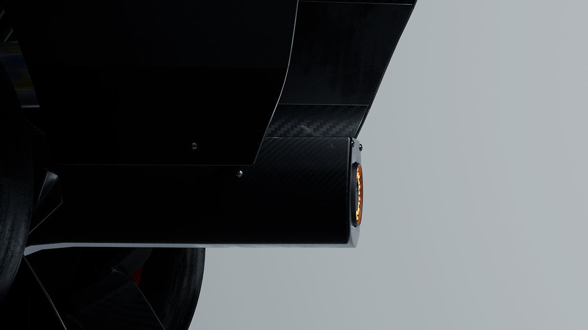 Rear light of the 2026 F1 car in grey, Formula 1 2026 opening titles, 3D production by DissEmbargo