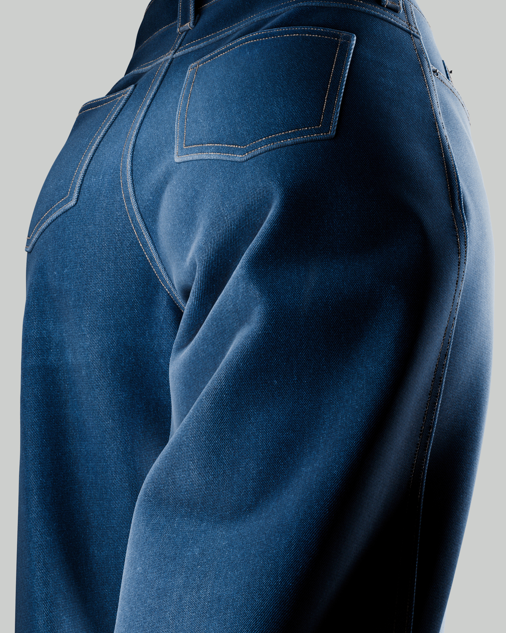 Spanx denim jacket back detail, Spanx CGI product film by DissEmbargo with The New Company