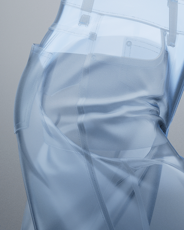 Translucent Spanx denim layers, Spanx CGI product film by DissEmbargo with The New Company