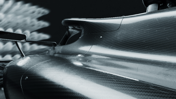 Grey 2026 F1 car cockpit detail, Formula 1 2026 opening titles, 3D production by DissEmbargo