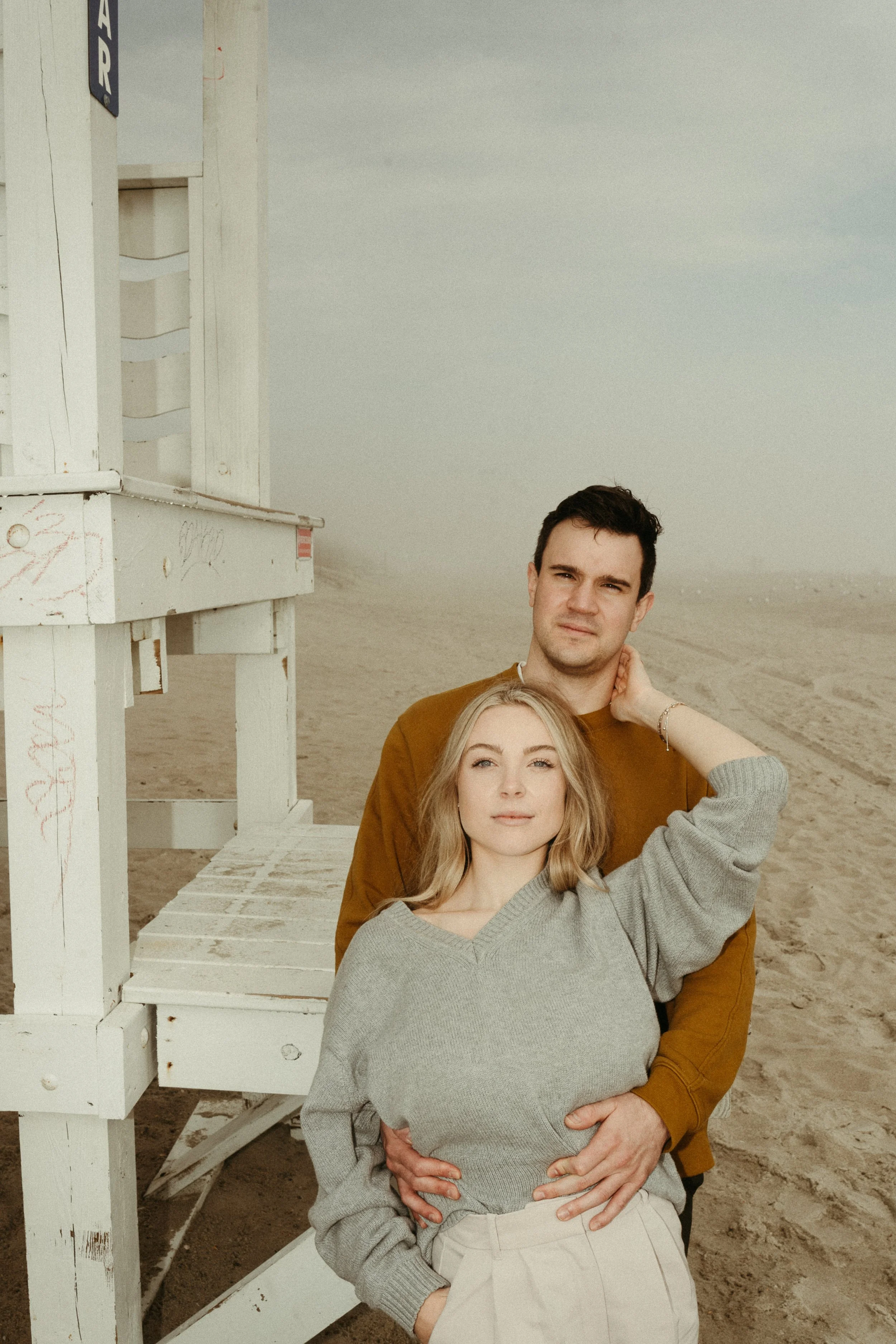 gorgeous couple on the beach