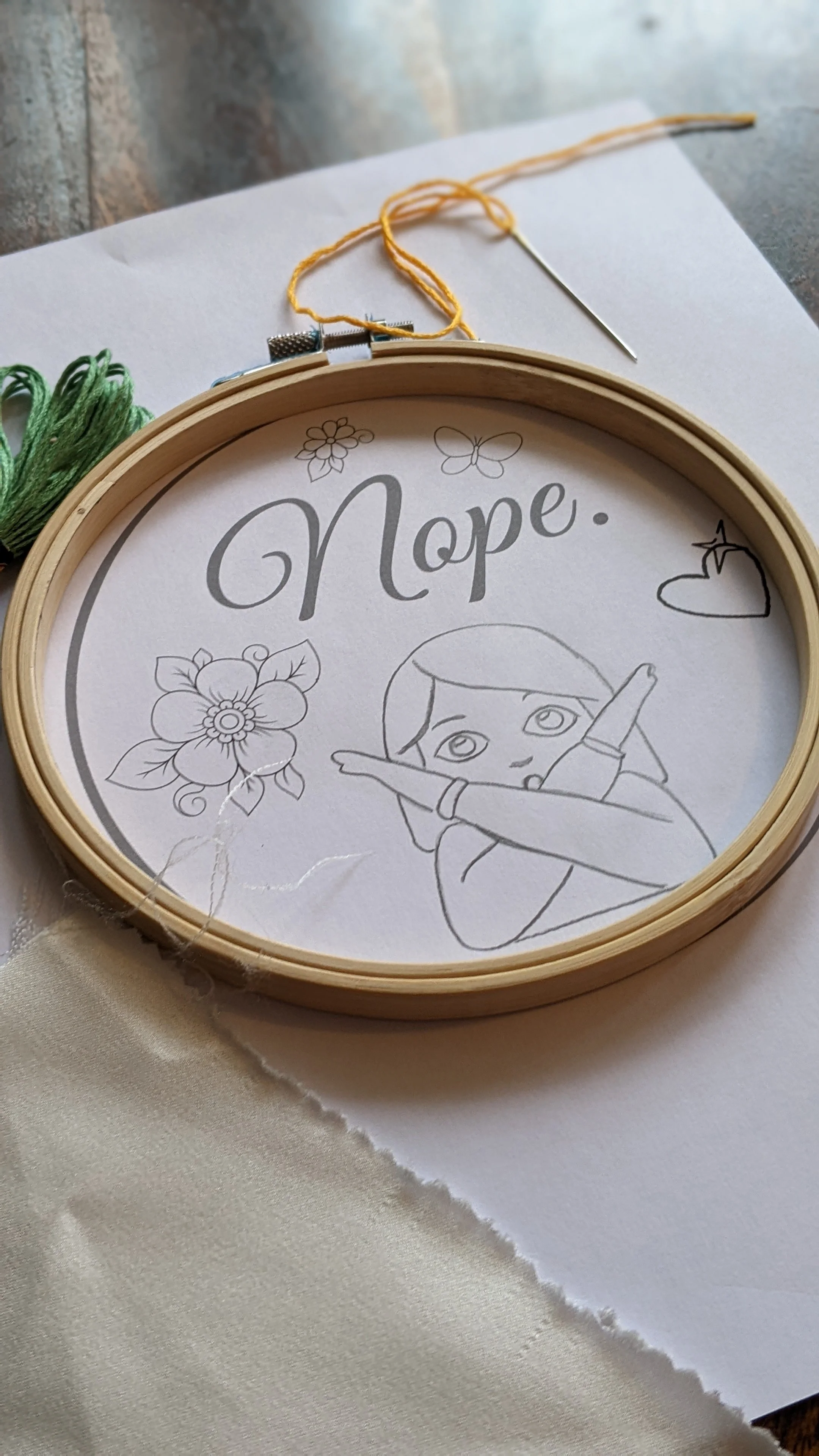 Boundary Embroidery from Madam Makery
