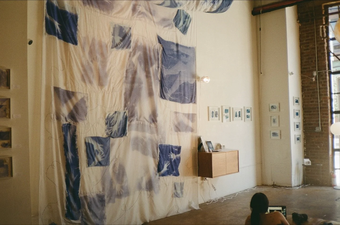 Some more film photos featuring our largest piece shown at ZDS to date 🤍

Textile work by @zschorsch &amp; @txlsmth and more on view now at 85 west street 🪽