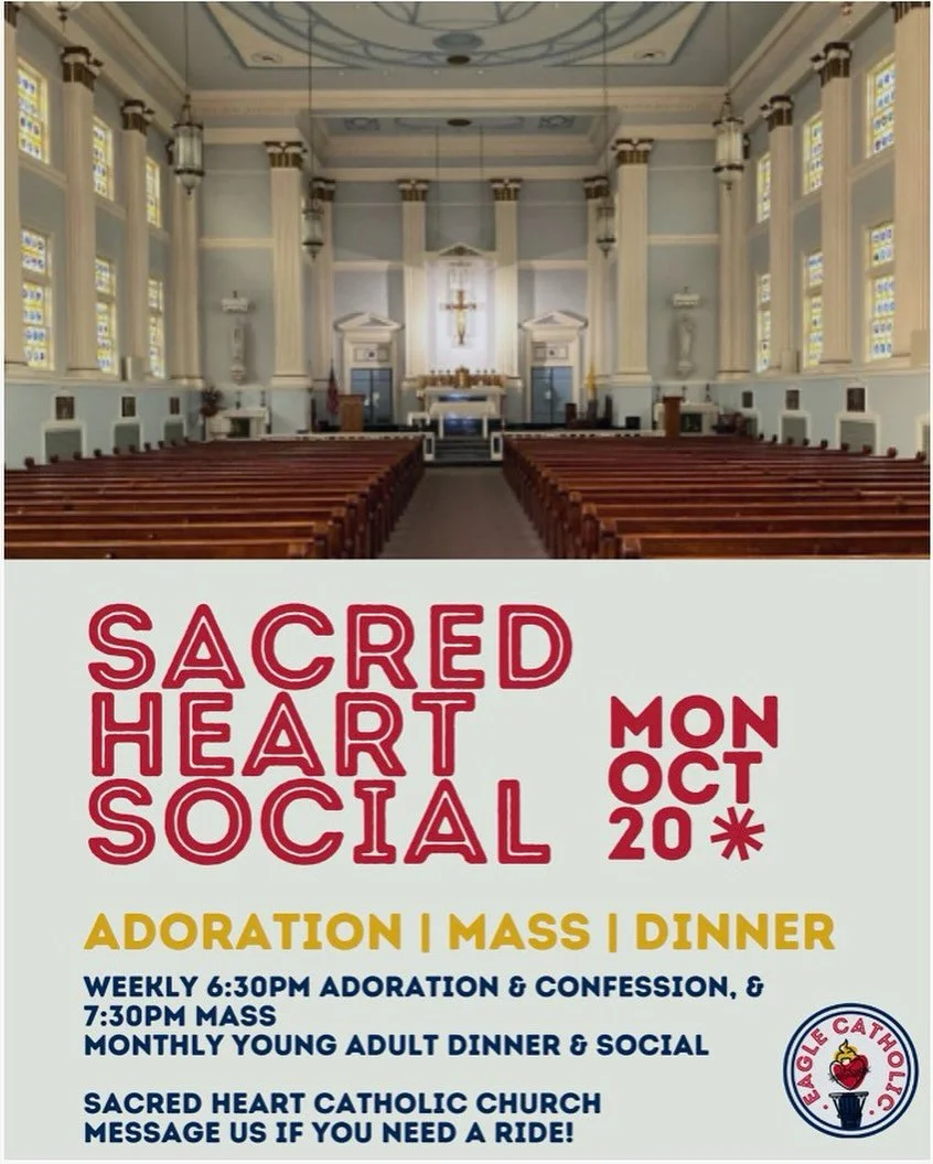 Ohio themed dinner tonight after Sacred Heart! Come learn all about Seek ‘26. If you sign up for Seek tonight, you can pie a missionary of your choosing!🥳🥳 See you tonight🙌🙌