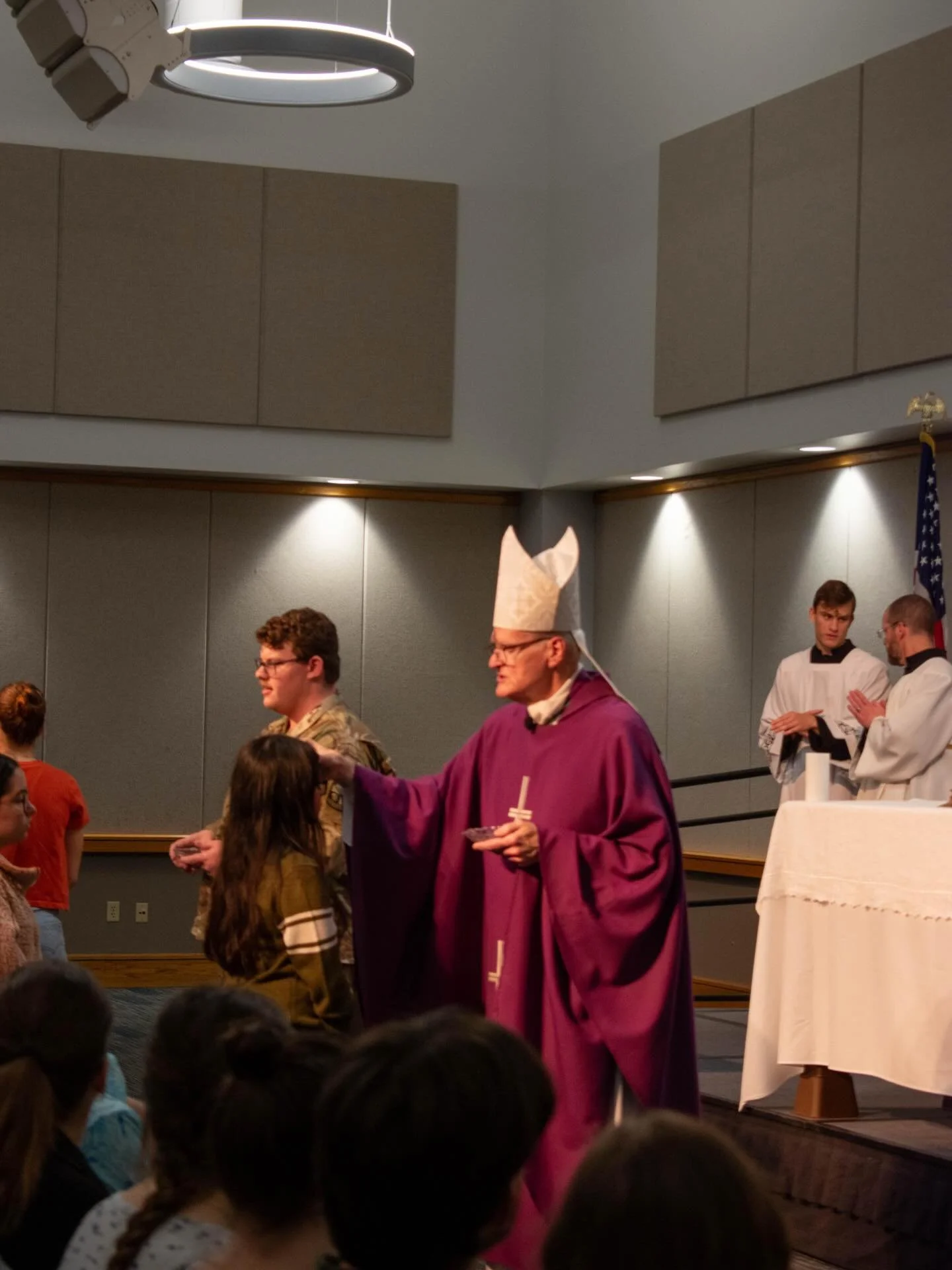 Yesterday we had the privilege of celebrating Ash Wednesday Mass with Bishop Siegel! 

&ldquo;Remember you are dust, and to dust you shall return&rdquo;
