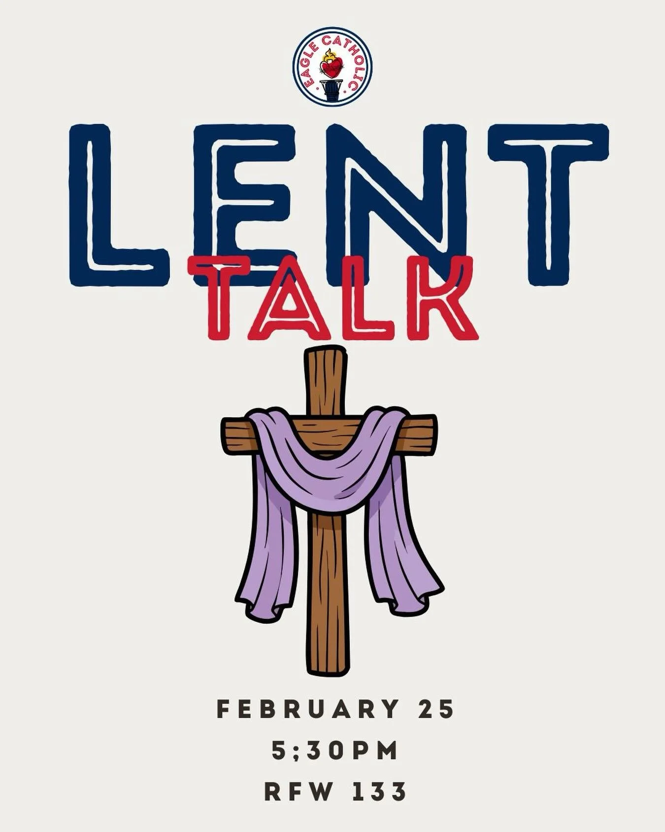 Tomorrow! After Mass, we will have the opportunity to listen to a talk given by 2 St. Meinrad seminarians! This will be a great opportunity to deepen our knowledge as we get into Lent! We&rsquo;d love to see you there!

Adoration: 4 pm
Mass: 5:05 pm
