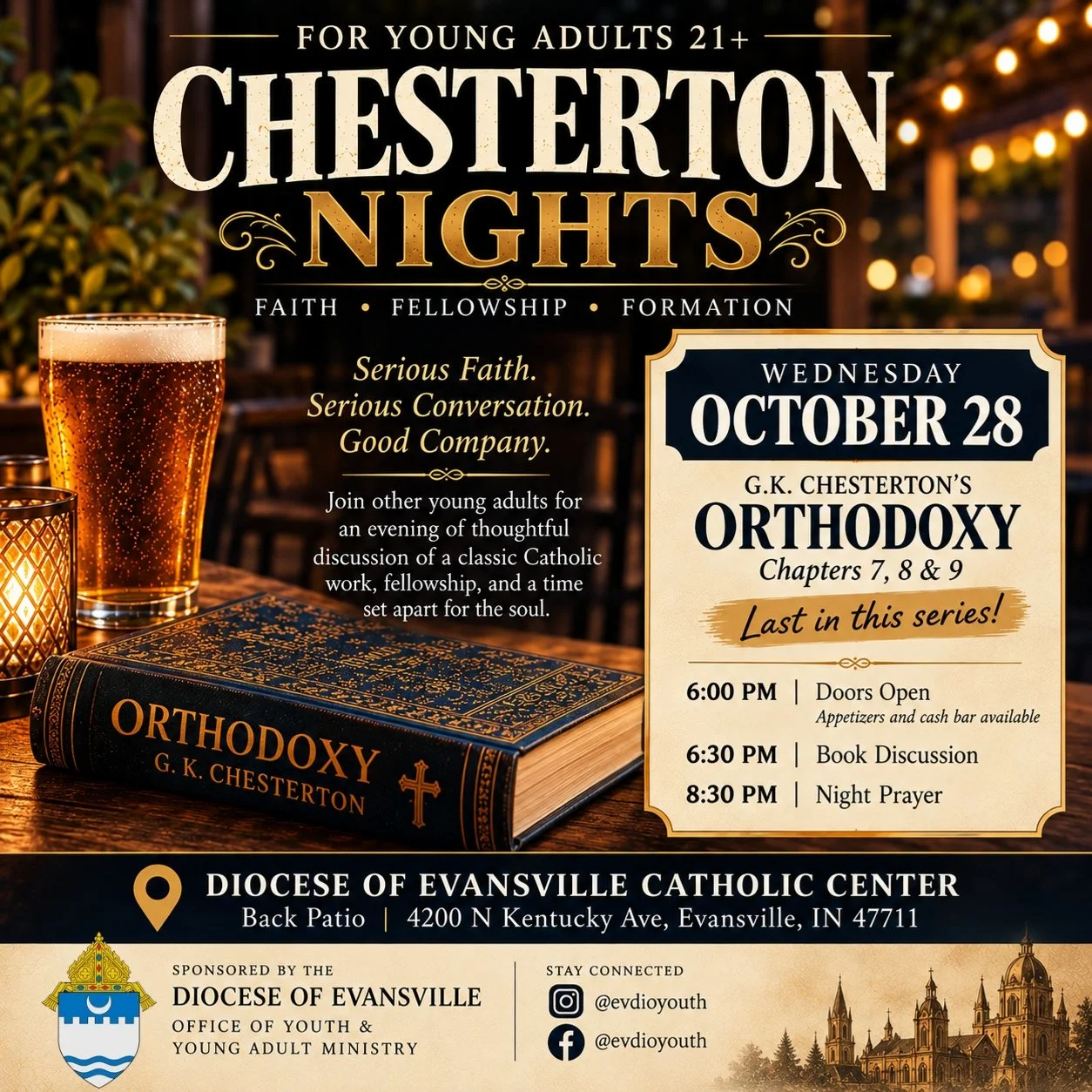 DATE CHANGE: Wednesday, October 28 – Chesterton Night | Evansville