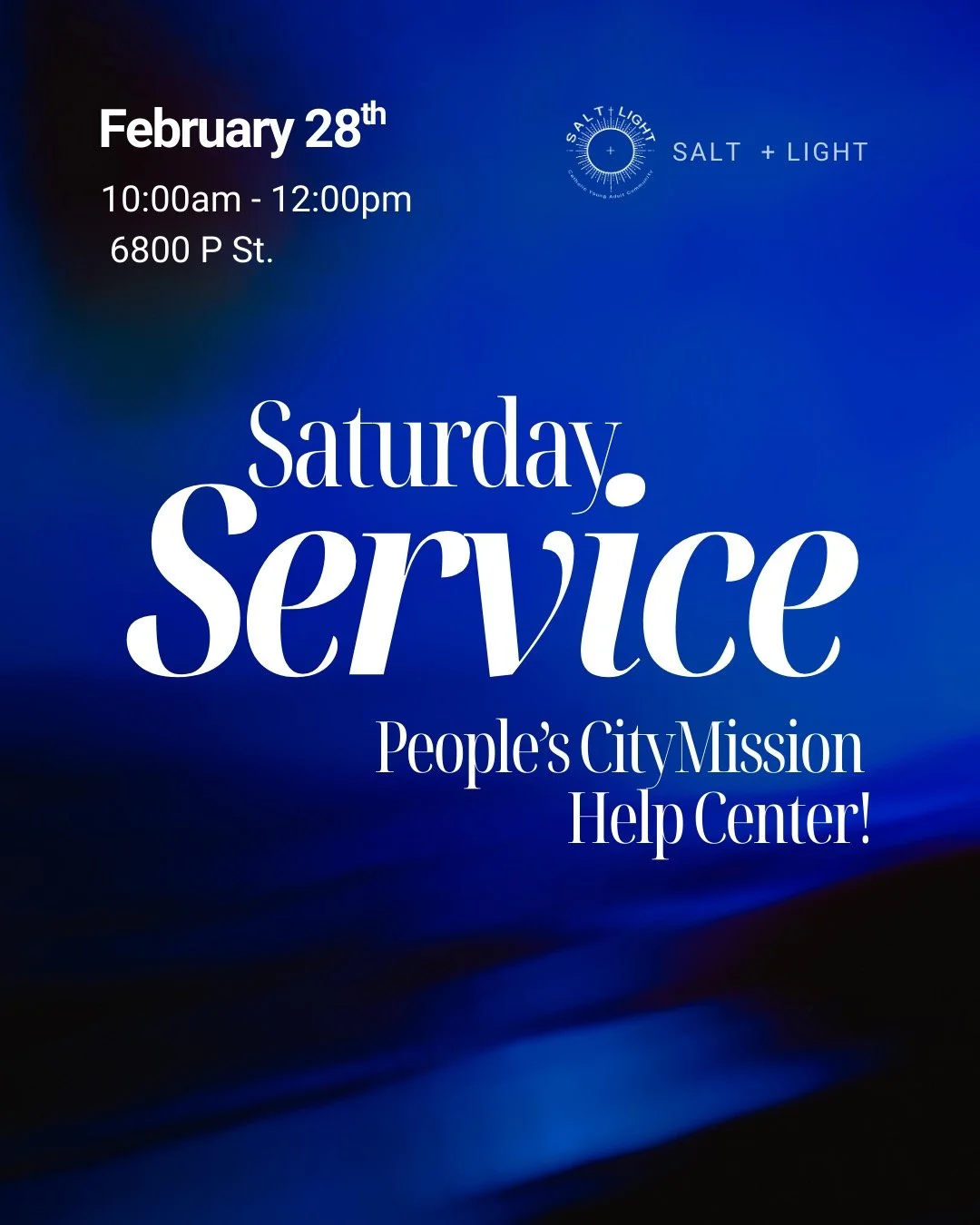 Located at 6800 P St. Please enter through the door labeled &ldquo;Staff &amp; Volunteer Entrance.&rdquo; Once inside, don&rsquo;t forget to sign in at the volunteer kiosk.

👕 Dress Code (for safety):
Close-toed shoes, shirts with sleeves, and long 