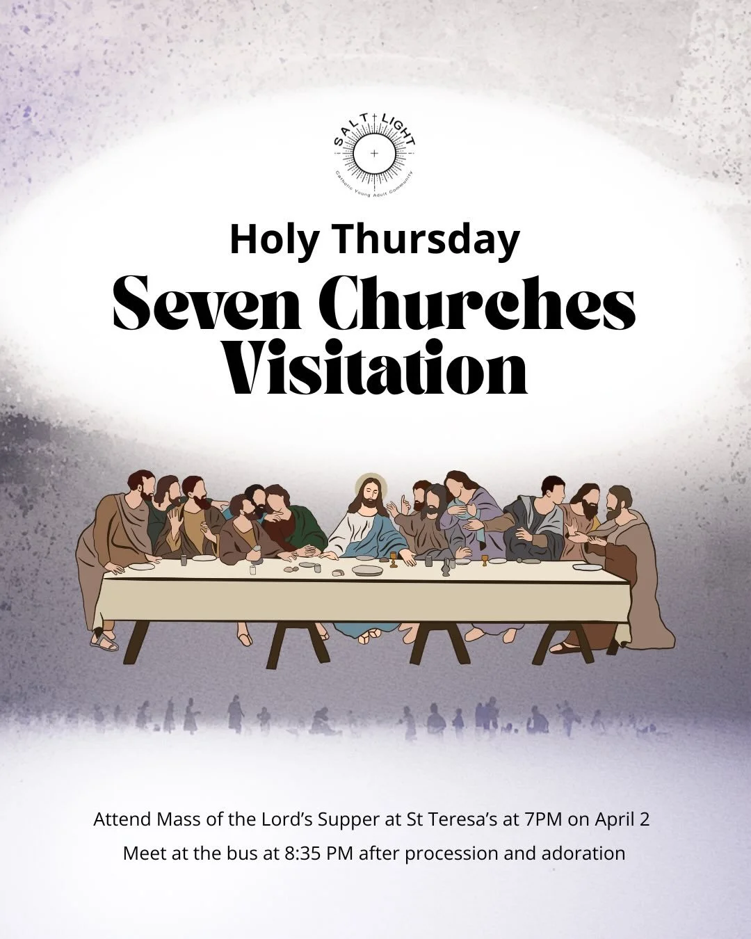 Join us for our Holy Thursday Pilgrimage on April 2nd as we take time to reflect, pray, and walk together in faith. ✨
Spots are limited, so make sure to sign up using the QR code to reserve your place.