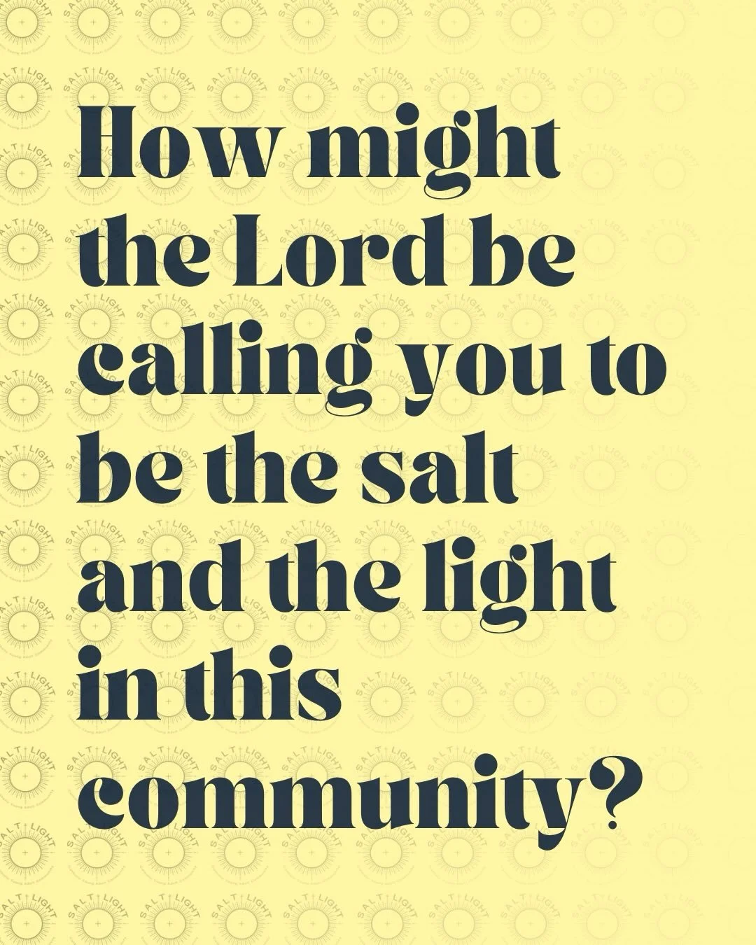 Salt &amp; Light Leadership Applications Now Open! 

We&rsquo;re excited to announce that applications are now open for the Salt and Light Leadership Team!

If you&rsquo;re looking to grow in leadership, serve your community, and be part of something