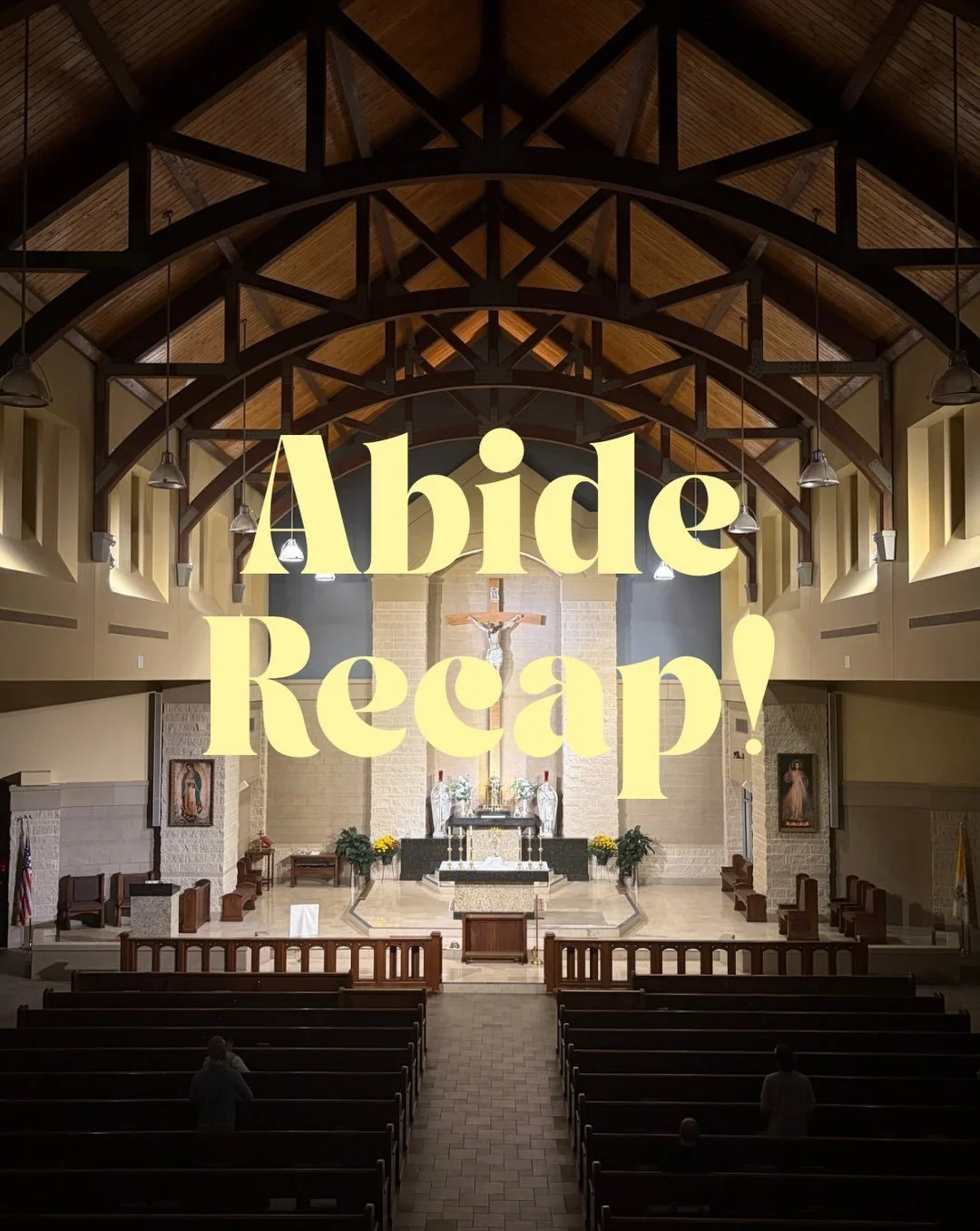 &ldquo;Abide in the wounds of Jesus&hellip; the Lord has drawn you here today to reveal to you the saint you are meant to be.&rdquo; Thank you Sr Joan Kolbe, M.S. for a beautiful exhortation reminding us where to find joy and just how loved we are!

