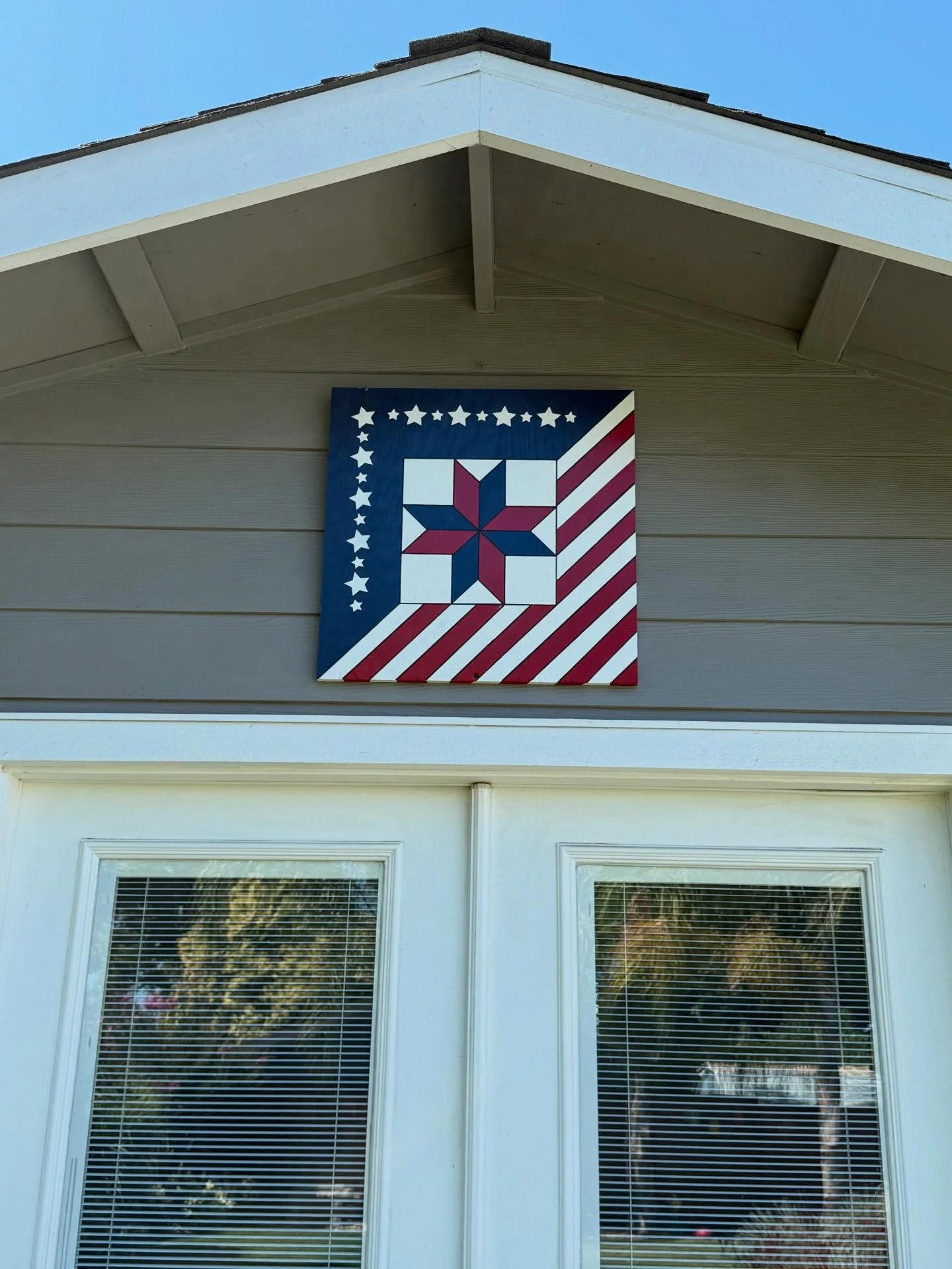 Thank you for the restoration of our barn quilt.&nbsp;&nbsp;It looks great!
Restored this beauty in time for America&rsquo;s Birthday!