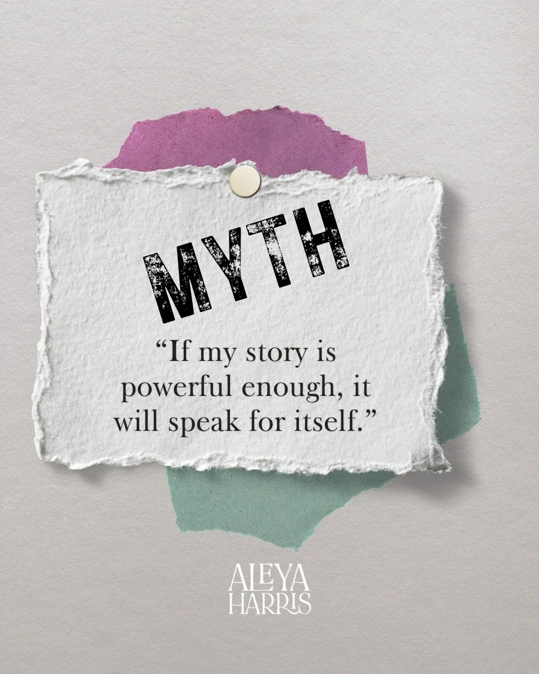 &ldquo;If my story is powerful enough, it will speak for itself.&rdquo;

::scoff:: That's some BS.

Stories need structure.  That is where the connection comes from.  Just because your mouth is moving and words are tumbling out does not mean you are 