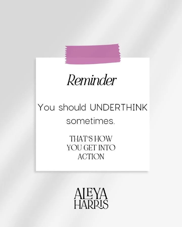 I told one of my Spark the Stage students recently:

&ldquo;I need you to underthink this.&rdquo;

The pause on the other end of the call was&hellip; loud.

Here&rsquo;s the thing.

Some of you are thinking your way into a corner.

You&rsquo;ve got:
