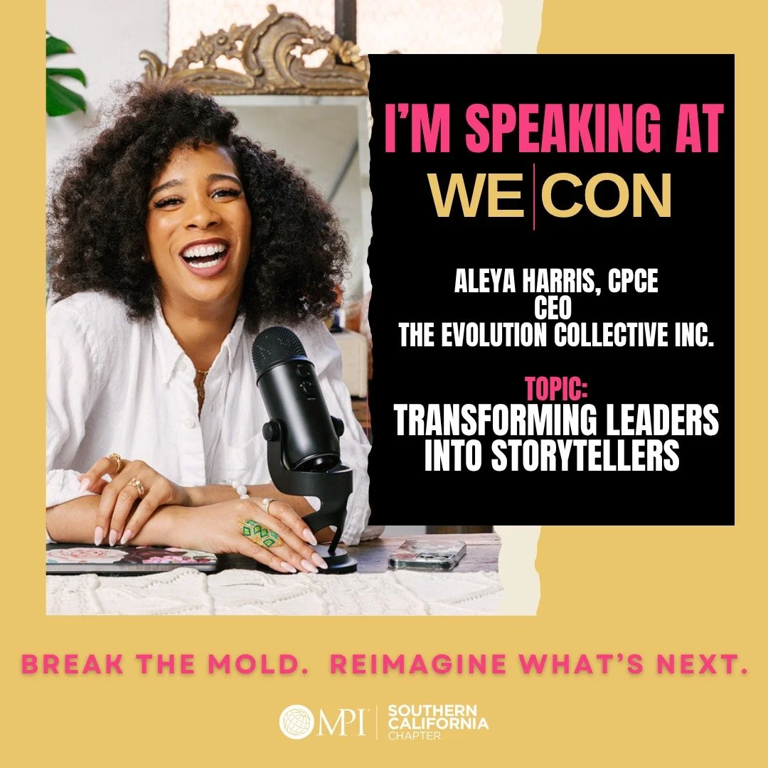 I&rsquo;m officially speaking at WE|CON 2026 ✨ @mpisocalchapter 

I&rsquo;ll be diving into something I care deeply about:
Transforming leaders into storytellers.

Because your story isn&rsquo;t just nice to have it&rsquo;s your most powerful leaders