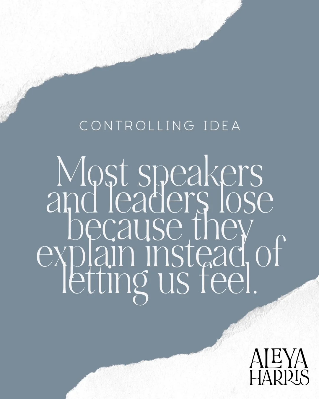 I was on a call coaching someone who was preparing for a high-level speaking competition.

Her talk? Good.
You&rsquo;d sit there and nod like, &ldquo;yep, that makes sense.&rdquo;

But I wasn&rsquo;t feeling it in my body.
I was just following along.