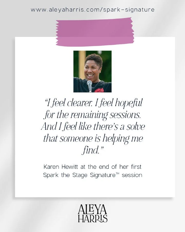 Some people come to me because they have no idea what to say.

Karen was not one of those people.

Karen has ideas. Depth. Range. Lived experience. Frameworks. Receipts. Possibly a whole library hiding inside her nervous system.

The challenge was so