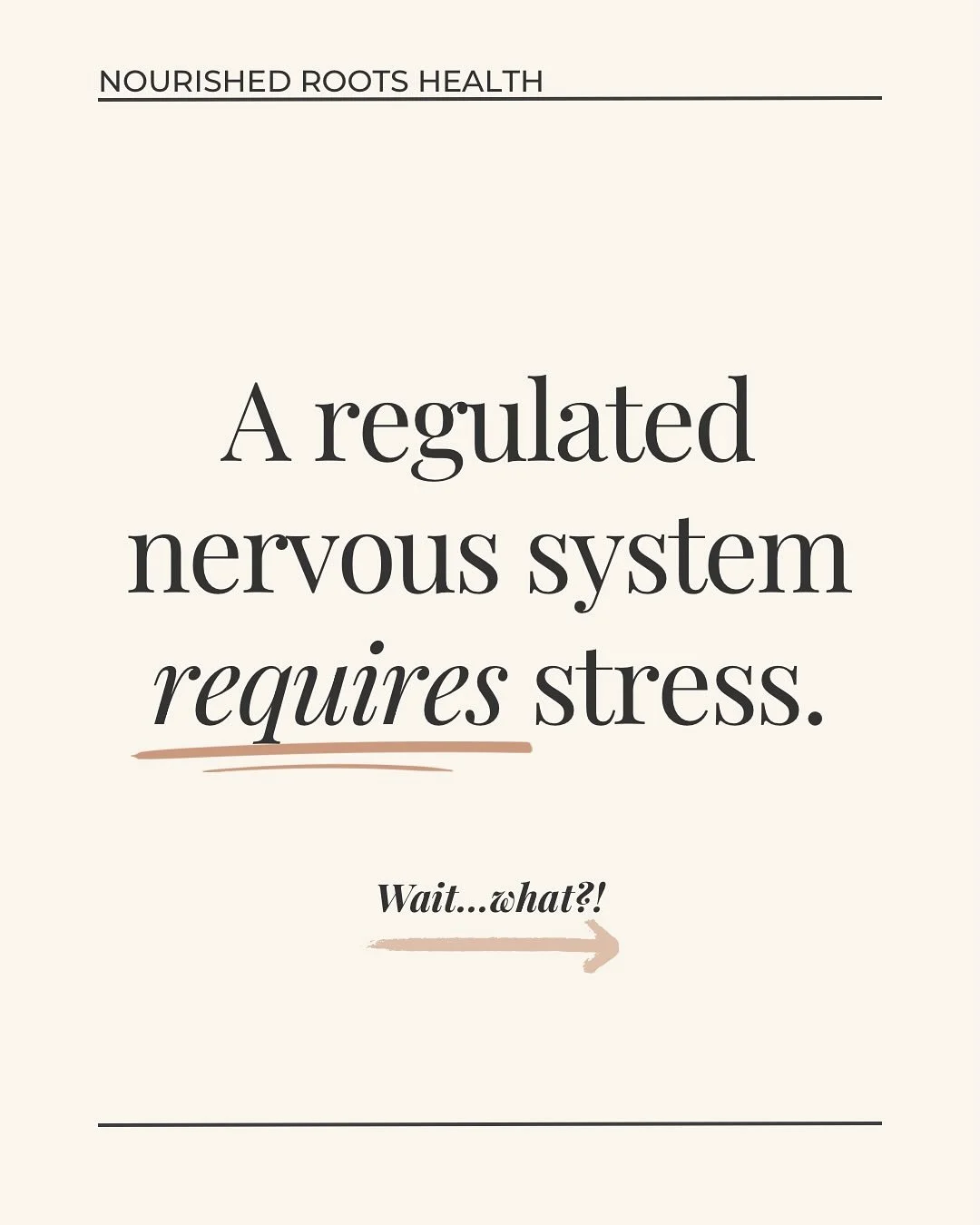 🌶️🔥Hot-Take Incoming!🌶️🔥

Honestly? This is one of THE biggest challenges I&rsquo;ve had to overcome in my healing journey. 👆👆👆

But when you learn how to truly regulate?
When you learn how to nourish your nervous system to build resilience?

