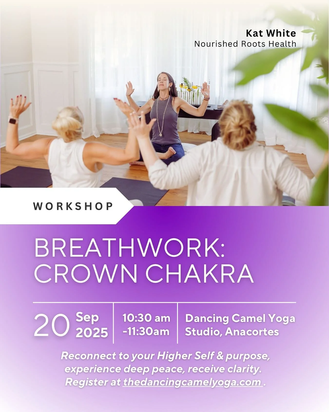 🤍EVENT ALERT! 9/20🤍

Join me in the lead-up to the New Moon eclipse for the last class in our Breathwork Chakra series! 

Over the last 7 months, we have been exploring the energies of each center through the lens of the breath, unblocking and reac