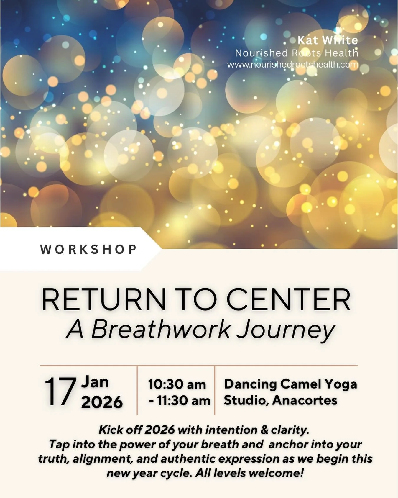 ✨💨EVENT ALERT: 1/17/26💨✨

Start 2026 with intention &amp; clarity with a powerful Breathwork journey to guide you back home to yourself. 

As we begin a new calendar year, it&rsquo;s so easy to get caught up in the noise.

The shoulds, the expectat