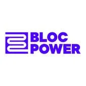 Bloc Power logo with purple text and design.