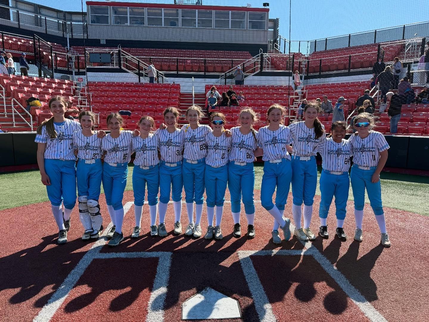 What a great day for softball &mdash; and a big congratulations to our 11U Black team on the win!

Huge thanks to @nb_girls_softball for hosting at the beautiful Jenni Finch Stadium in Rosemont.

And shoutout to our amazing STORM moms for proudly rep