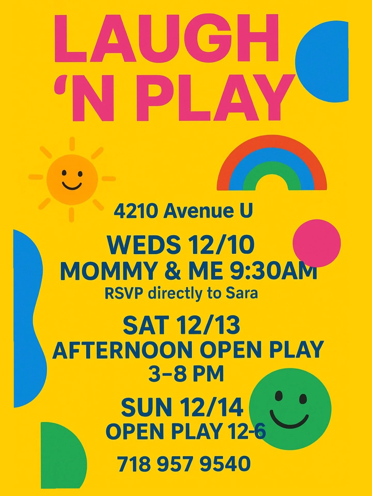 Join @sarayoungstein for mommy and me today!
Then this weekend see you for open play! ❄️💗