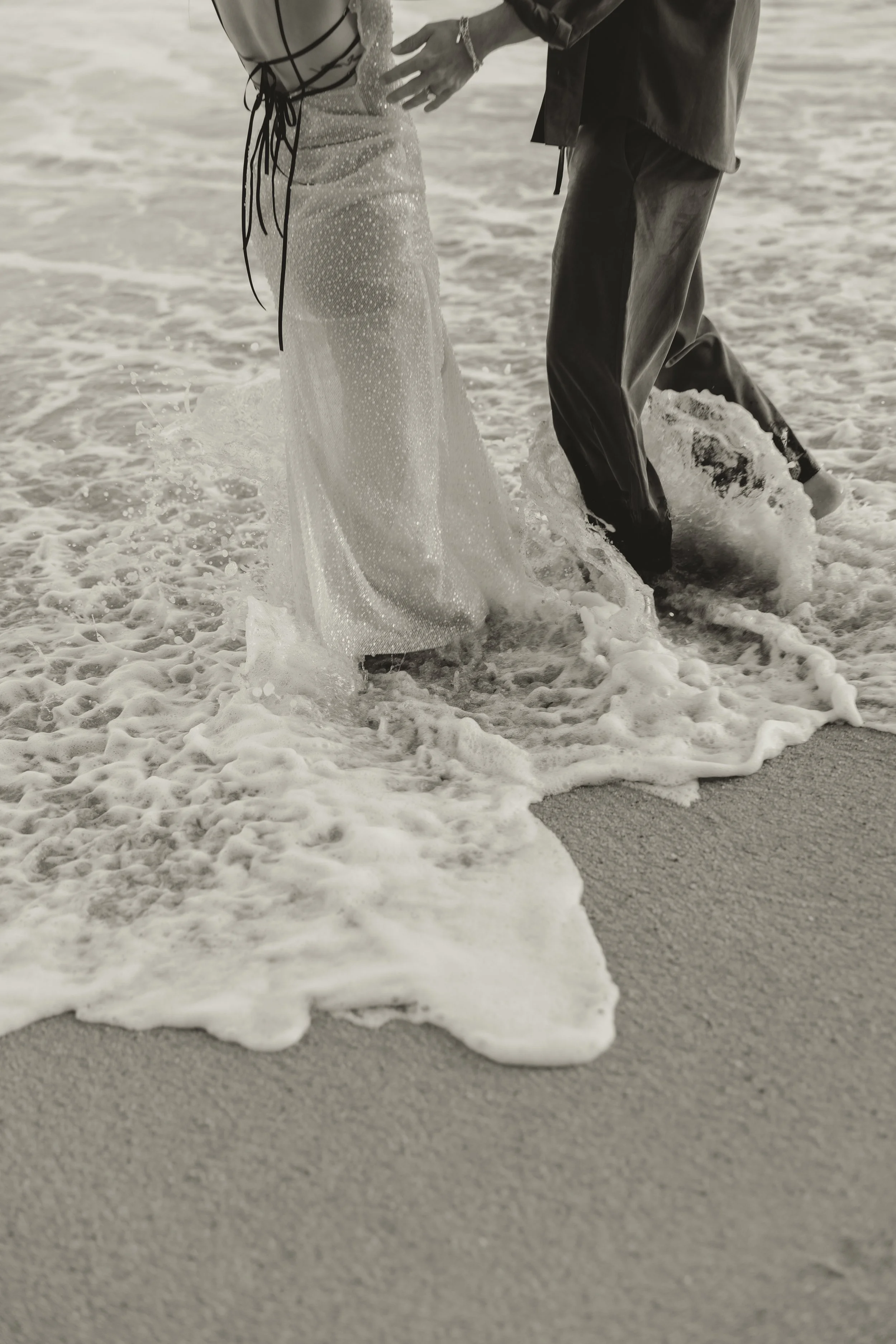 A Fashion-Led Pre-Wedding Beach Photoshoot in Biarritz, France